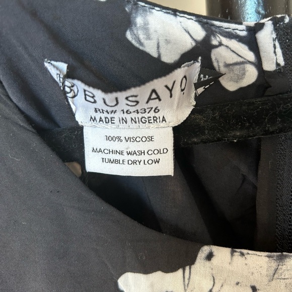 NWT BUSAYO Ropo Splatter Print Ruffle Dress - Picture 6 of 10